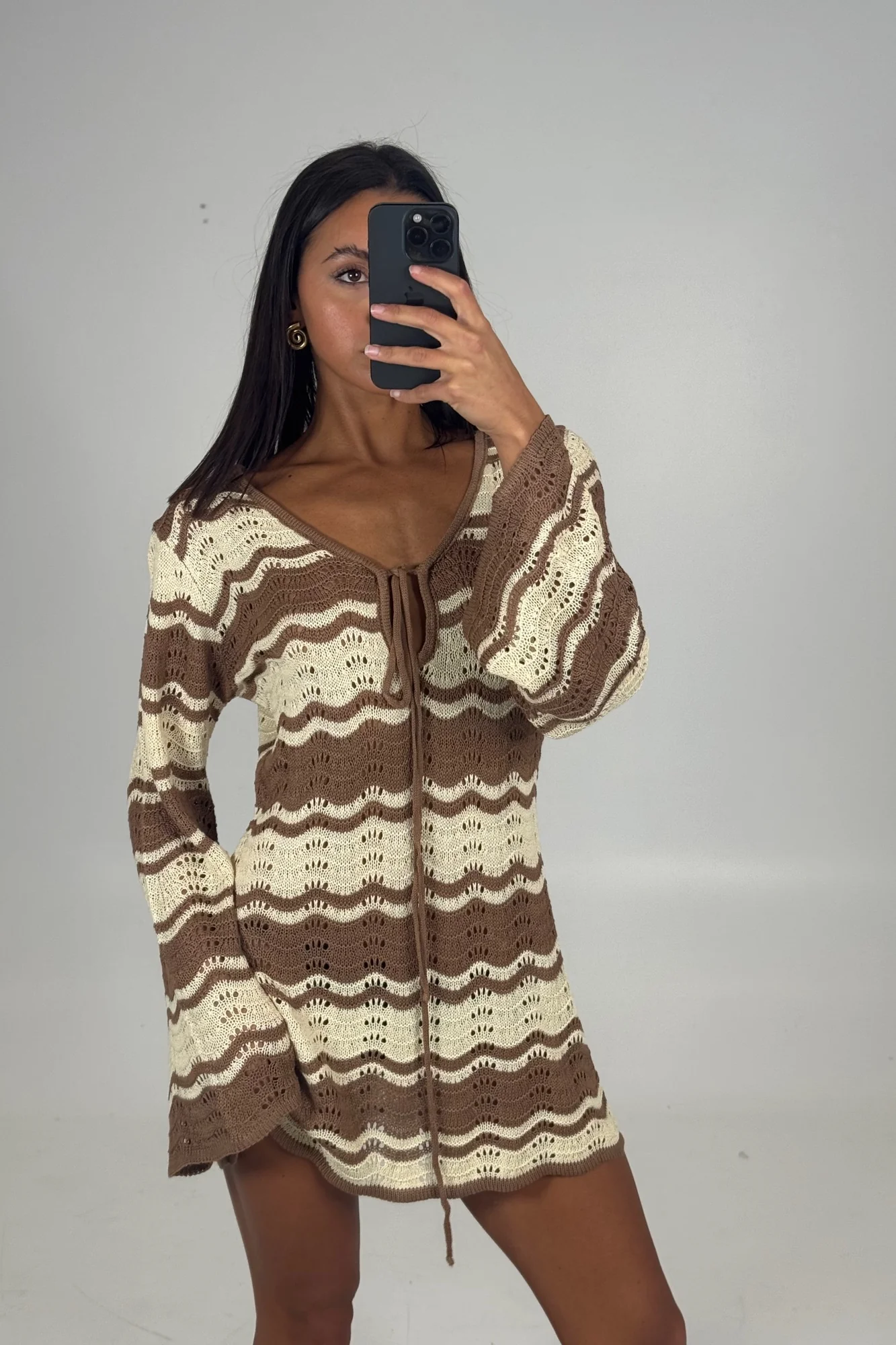 Mini Dress Brown