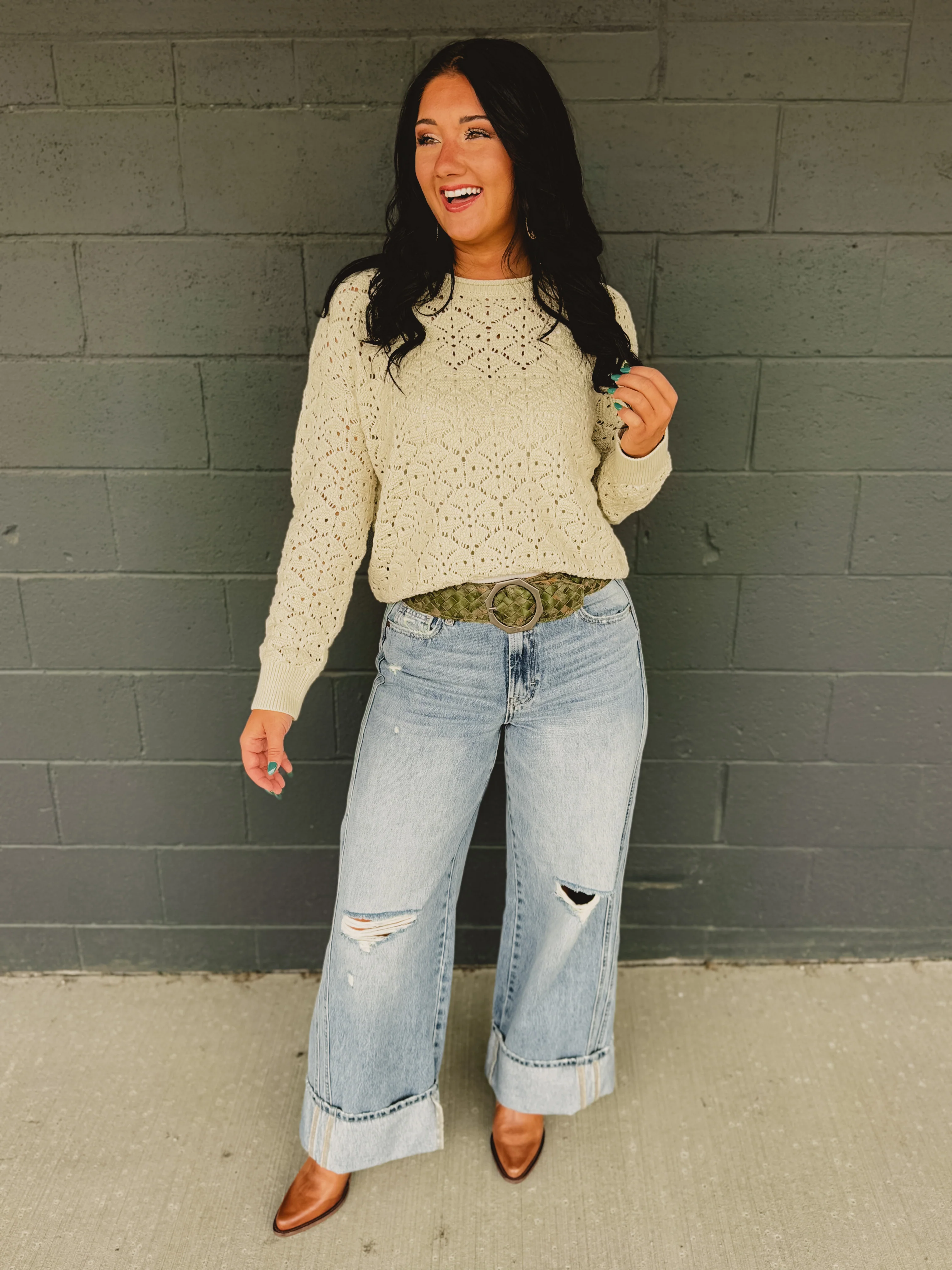 Long Sleeve Sweater - Natural